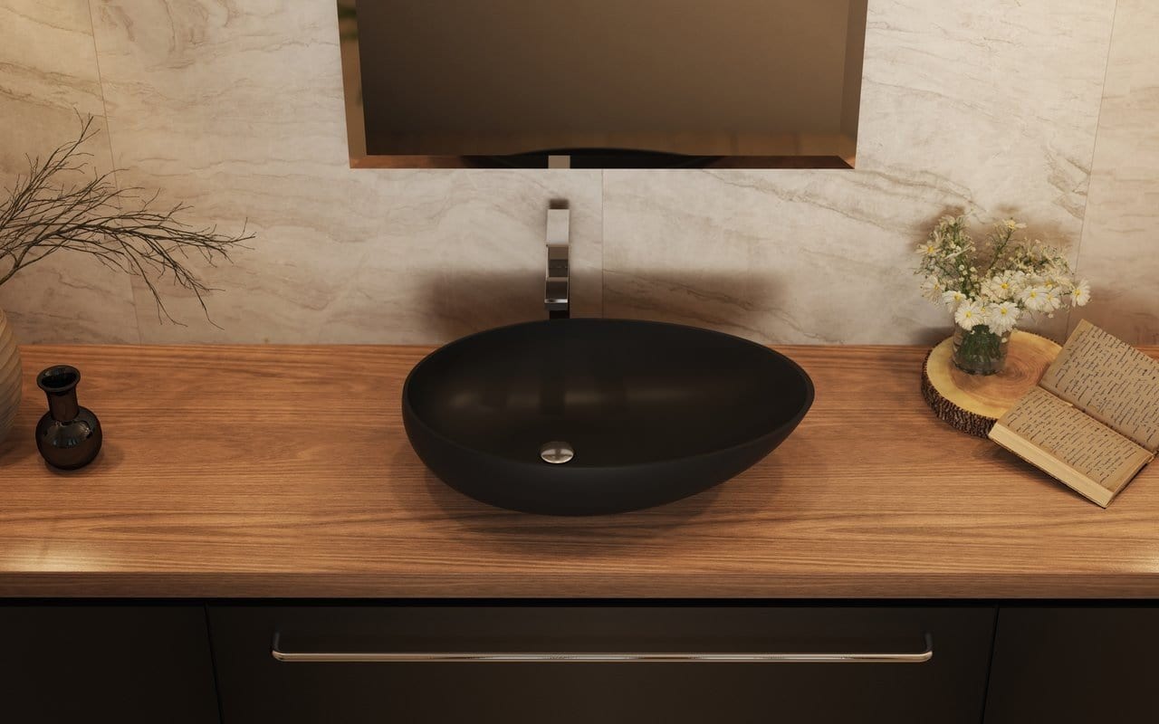 Aquatica Lavabo Spoon 2 BLACK Terentti
