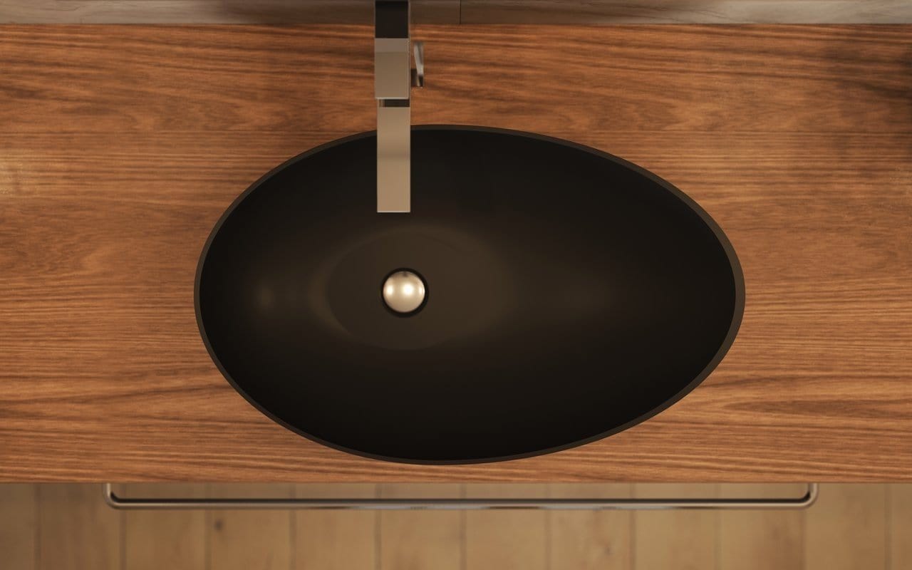 Aquatica Lavabo Spoon 2 BLACK Terentti