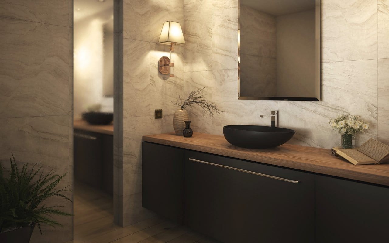 Aquatica Lavabo Spoon 2 BLACK Terentti