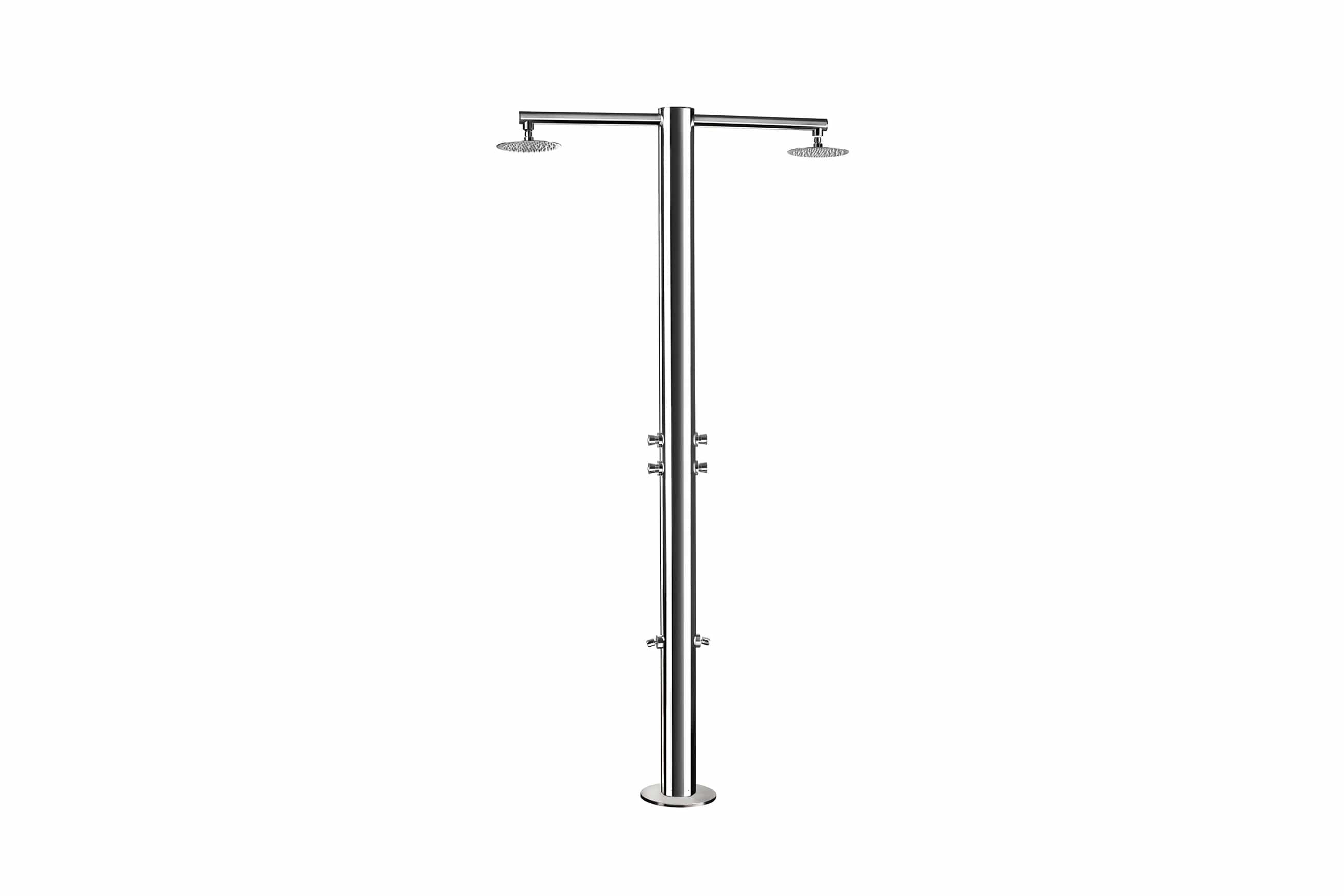 Ama Showers Italy Regadera para Exterior Polished Nettuno 1450 Terentti
