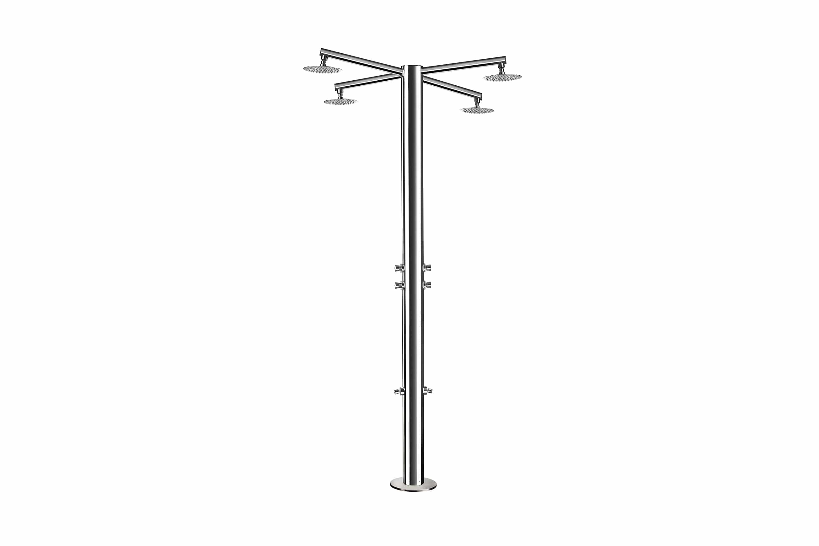 Ama Showers Italy Regadera para Exterior Polished Nettuno 1500 Terentti