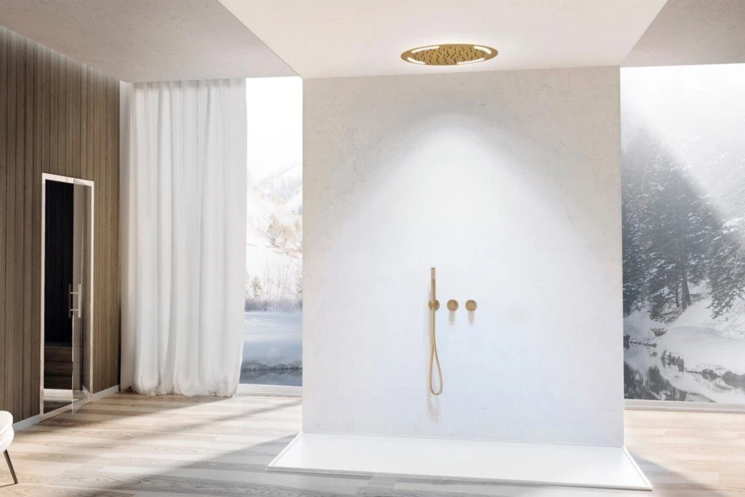 Ama Showers Italy Regadera a muro Sunring 8100 Terentti