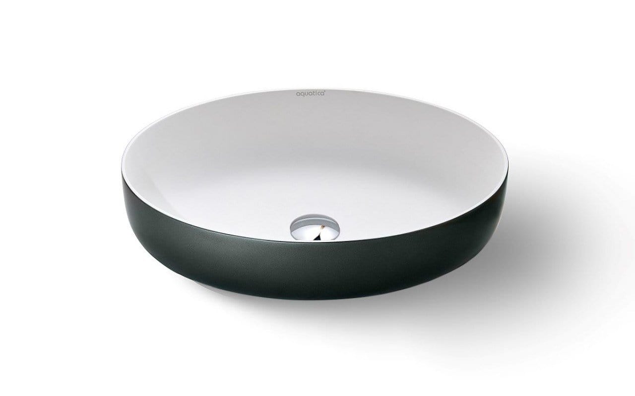 Aquatica Lavabo Aurora Ovalado Gunmetal / Blanco Terentti