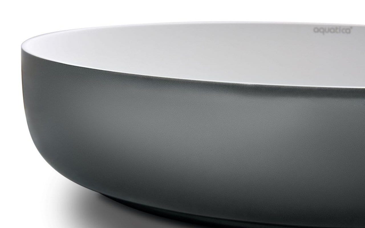 Aquatica Lavabo Aurora Ovalado Gunmetal / Blanco Terentti