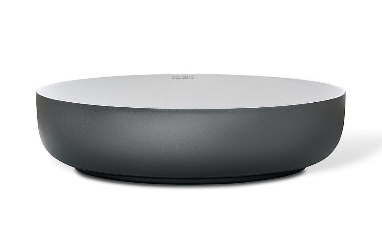 Aquatica Lavabo Aurora Ovalado Gunmetal / Blanco Terentti
