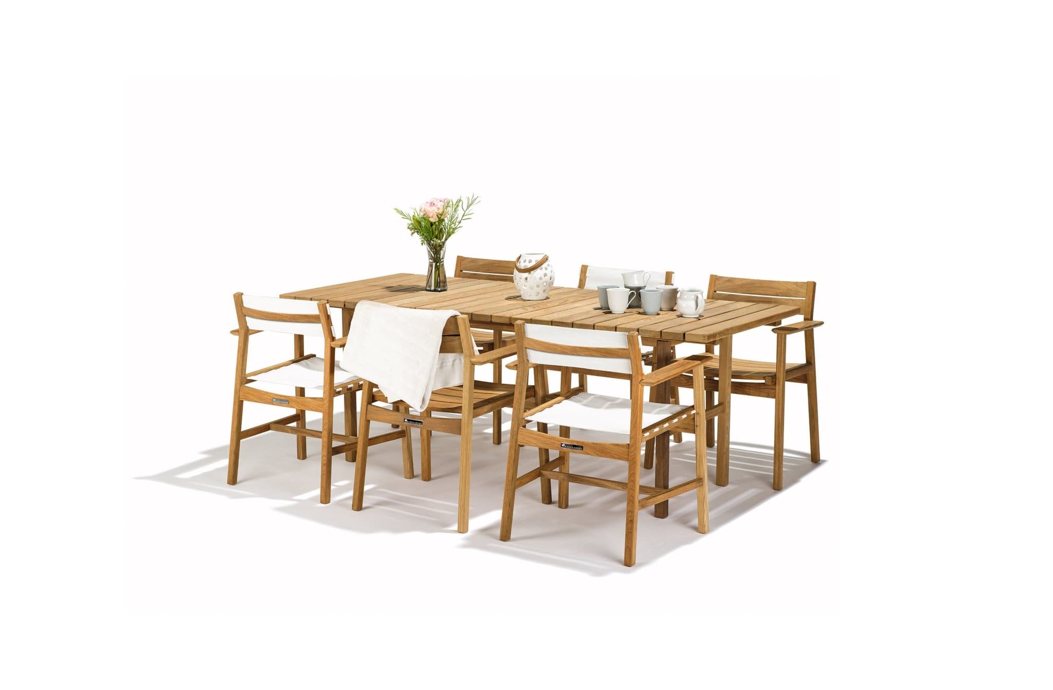 Skargaarden mesa para exterior Djurö mesa comedor (2.00 m x .85 m) DJDT200-T Terentti