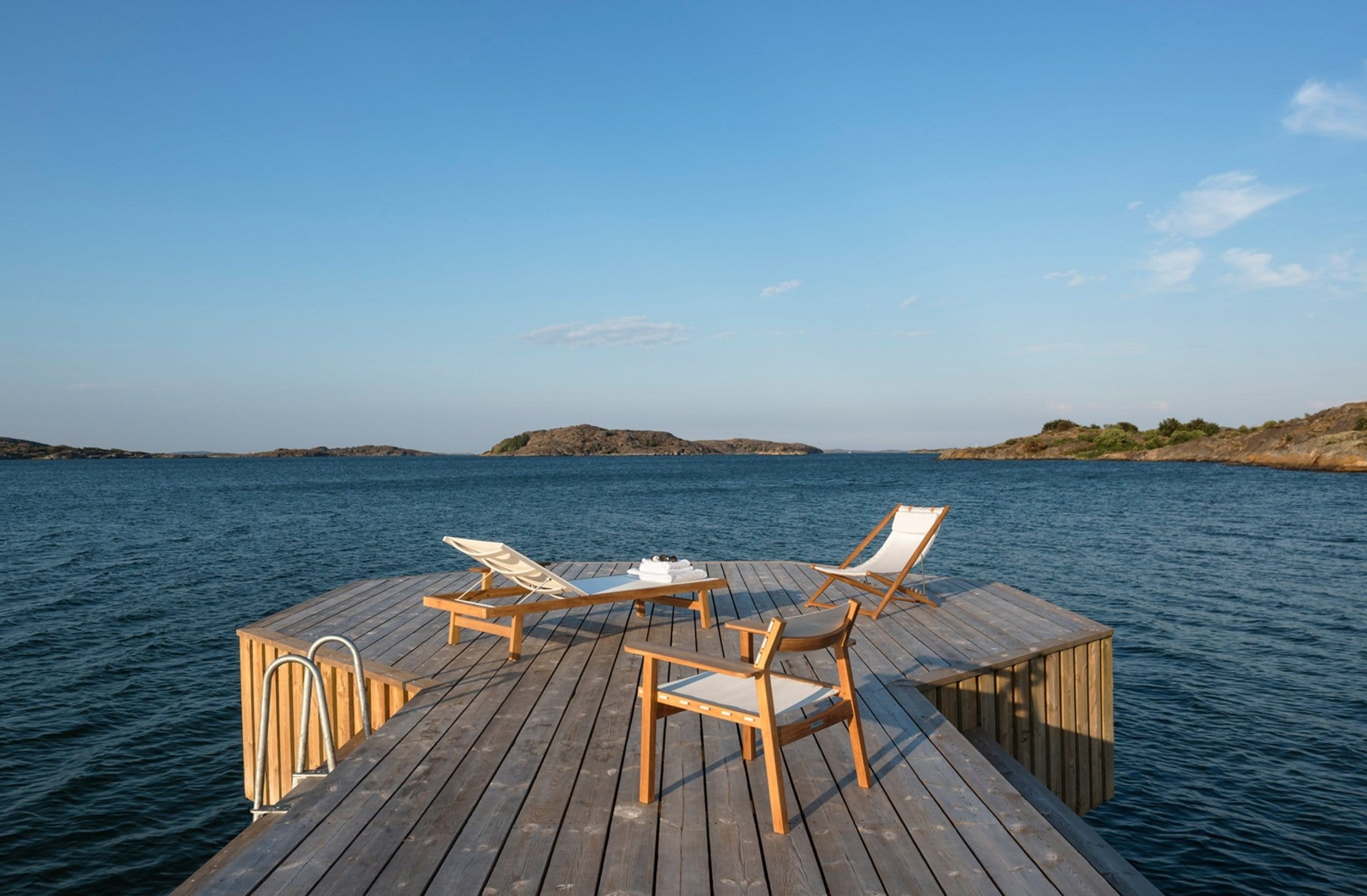 Skargaarden Silla para exterior Djurö Silla lounge Tela DJA-T Terentti
