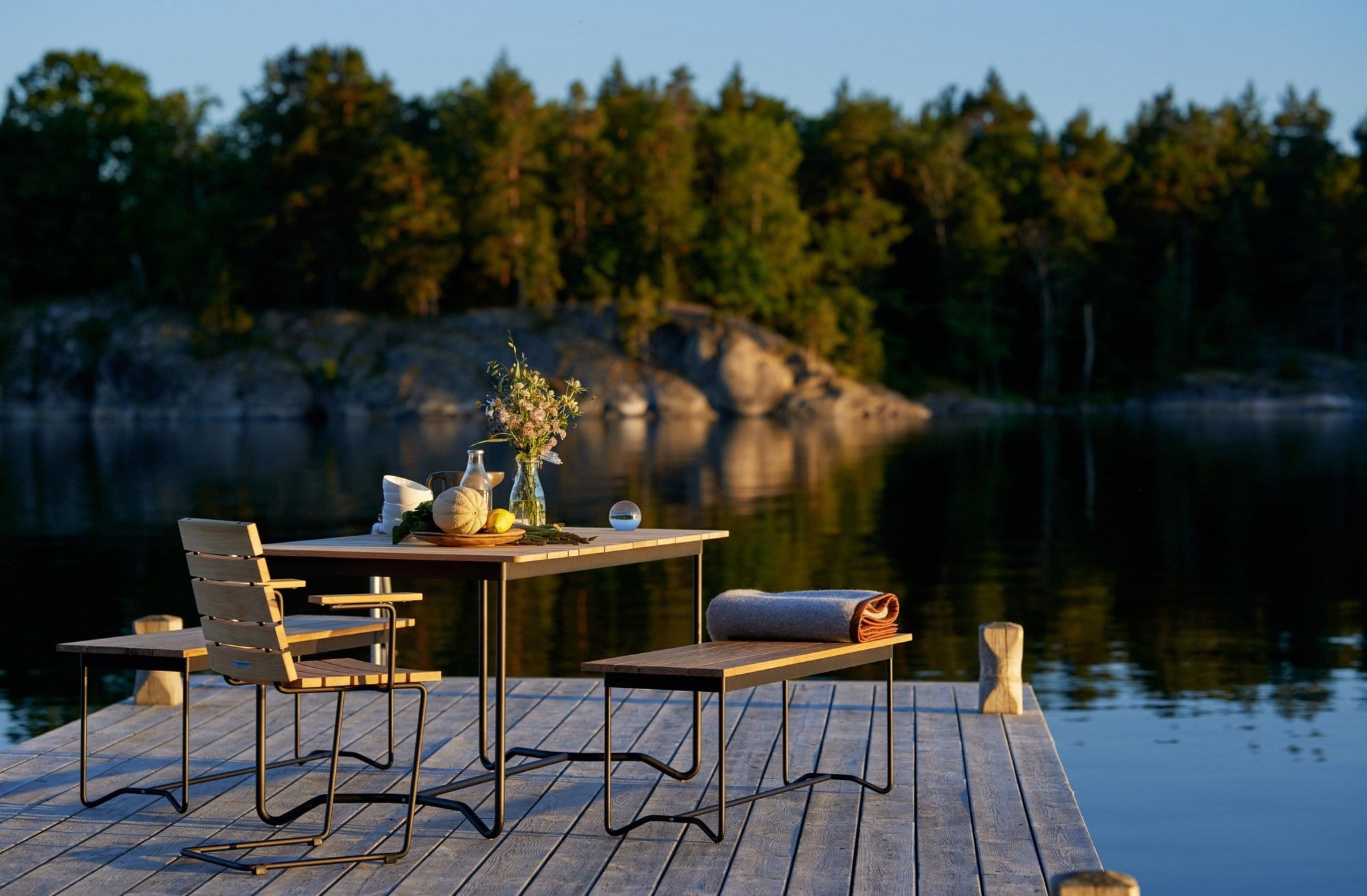 Skargaarden Mesa para Exterior Grinda Mesa comedor (150 X 85 cm) GRT15-T Terentti