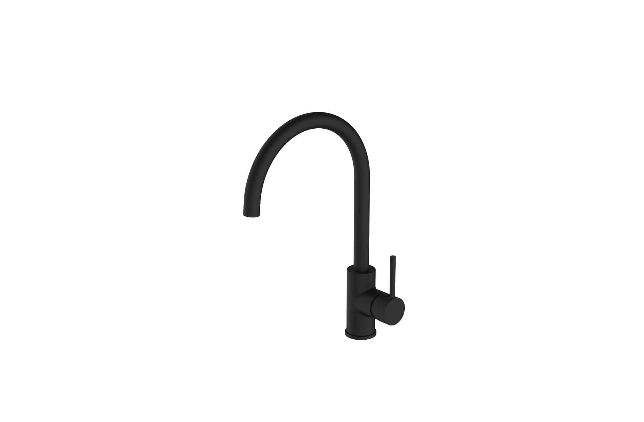 Aquatica Grifería Cocina Negro Matte Llave de Cocina 09115 Terentti