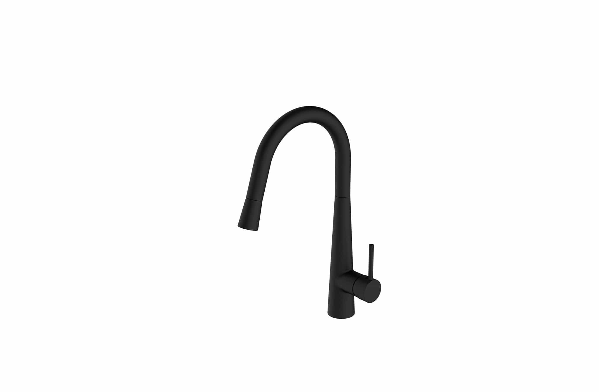 Aquatica Grifería Cocina Negro Matte Llave de Cocina 09125 Terentti