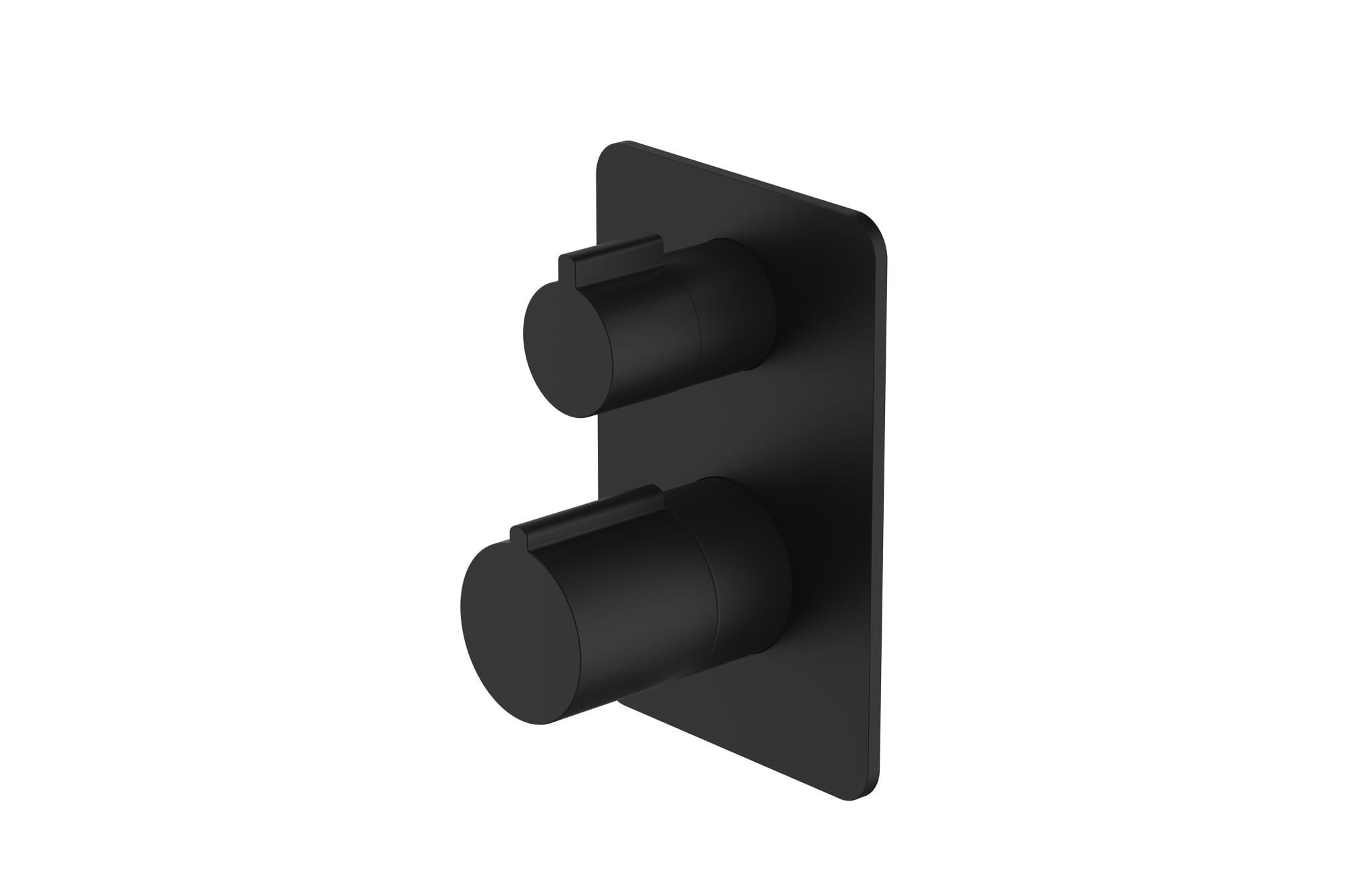 Aquatica Grifería Negro Matte Llave Regadera Z18226 Terentti