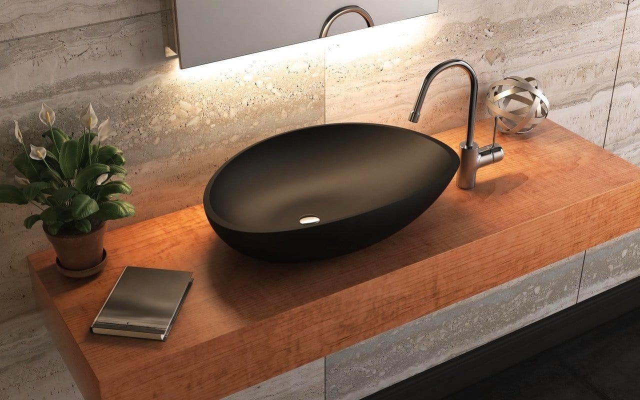 Aquatica Lavabo Lotus - Negro Terentti