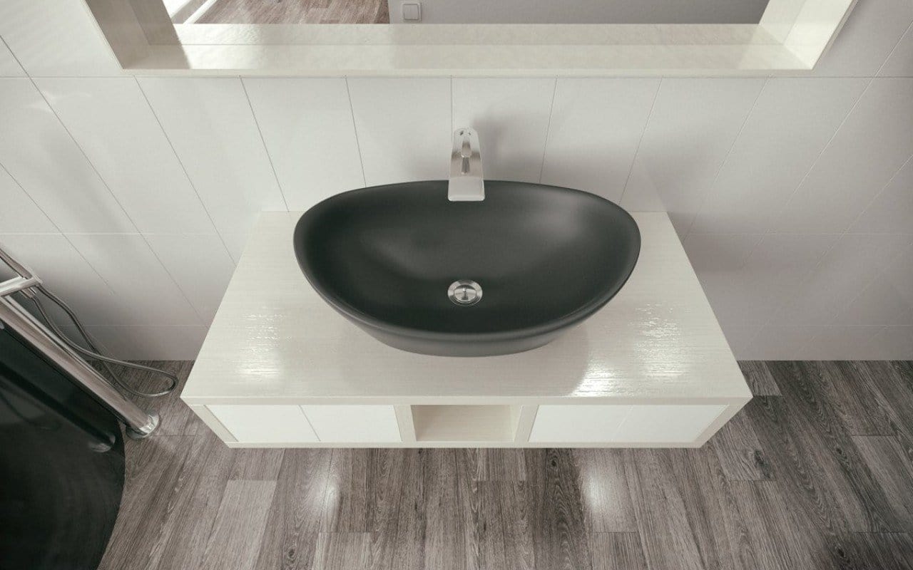 Aquatica Lavabo Luna Negro Terentti