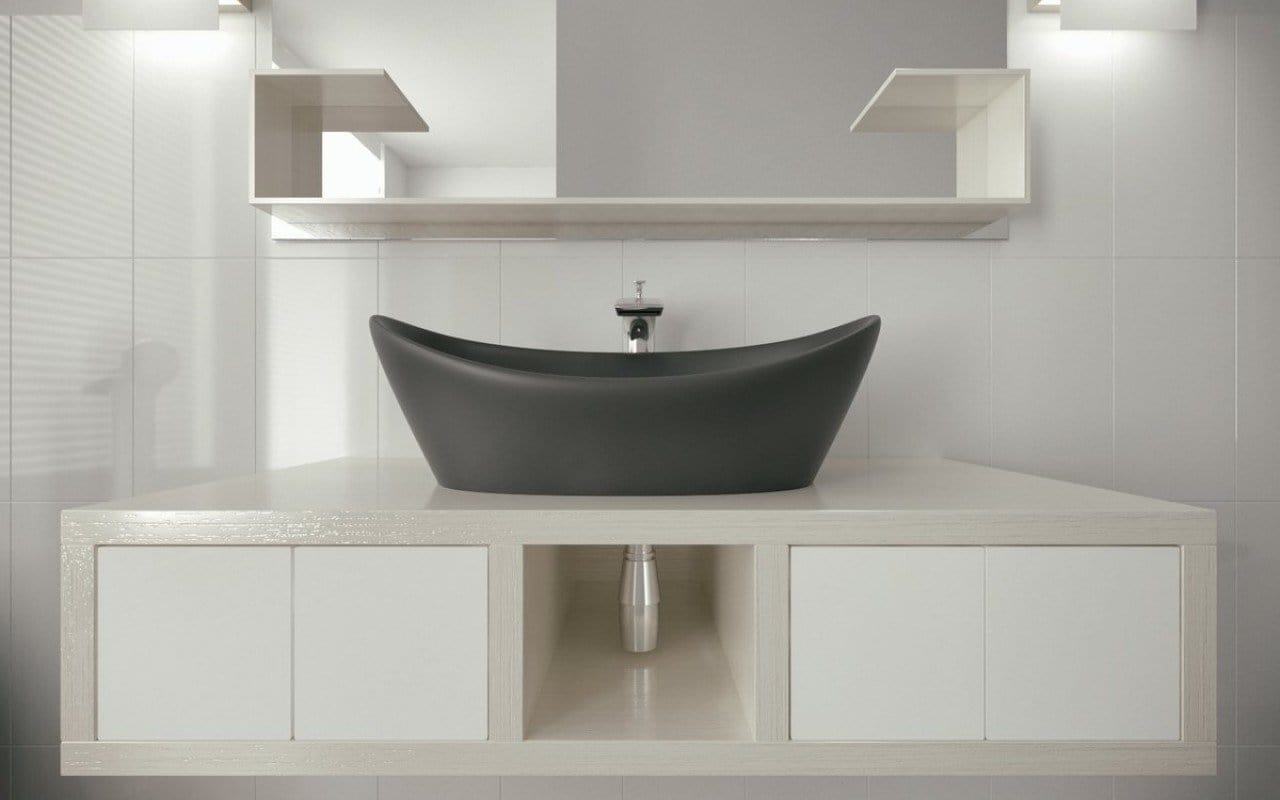 Aquatica Lavabo Luna Negro Terentti