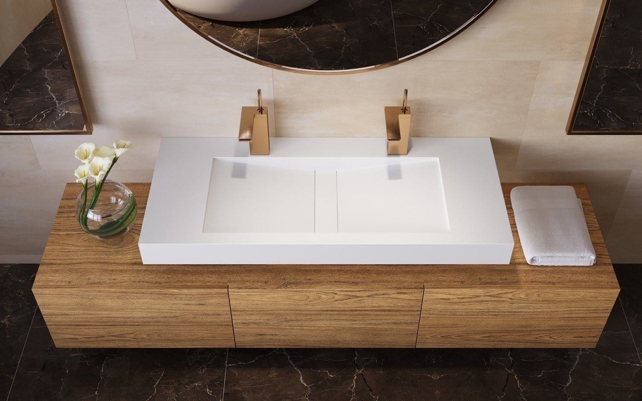 Aquatica Lavabo Millennium 120 Blanco Terentti