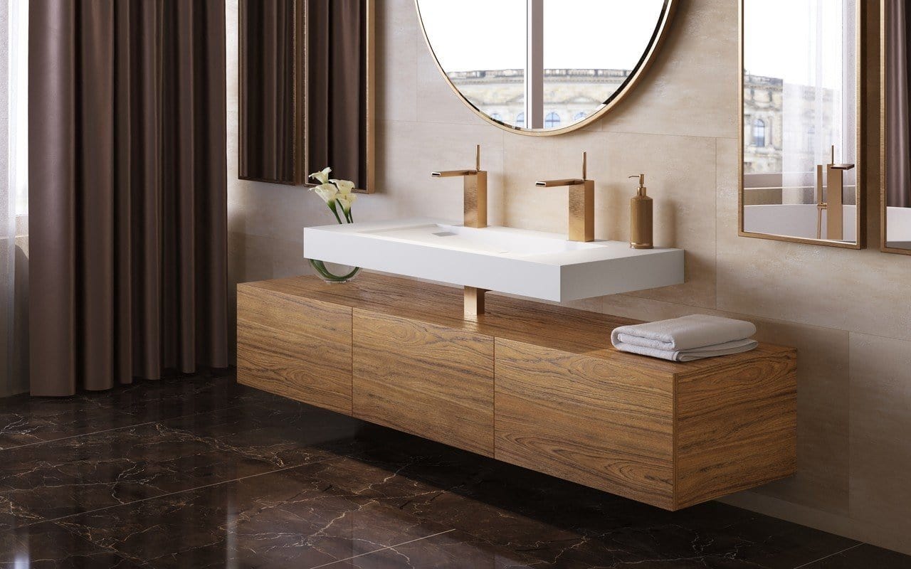 Aquatica Lavabo Millennium 120 Blanco Terentti