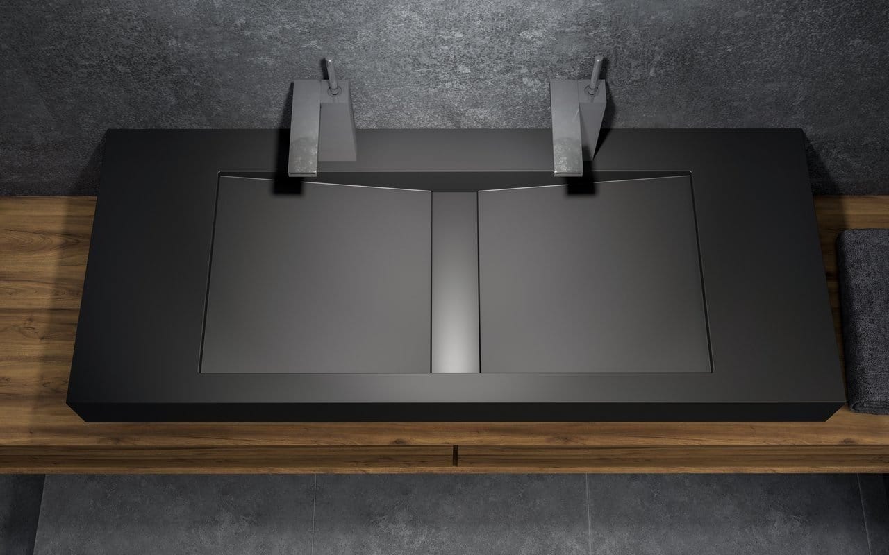 Aquatica Lavabo Millennium-120 - Negro Terentti