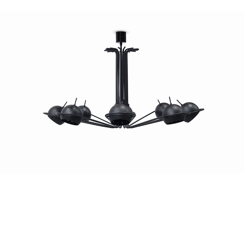 Delightfull Lámpara Colgante o Candíl Estructura en negro mate esferas en negro mate Neil Suspension Terentti