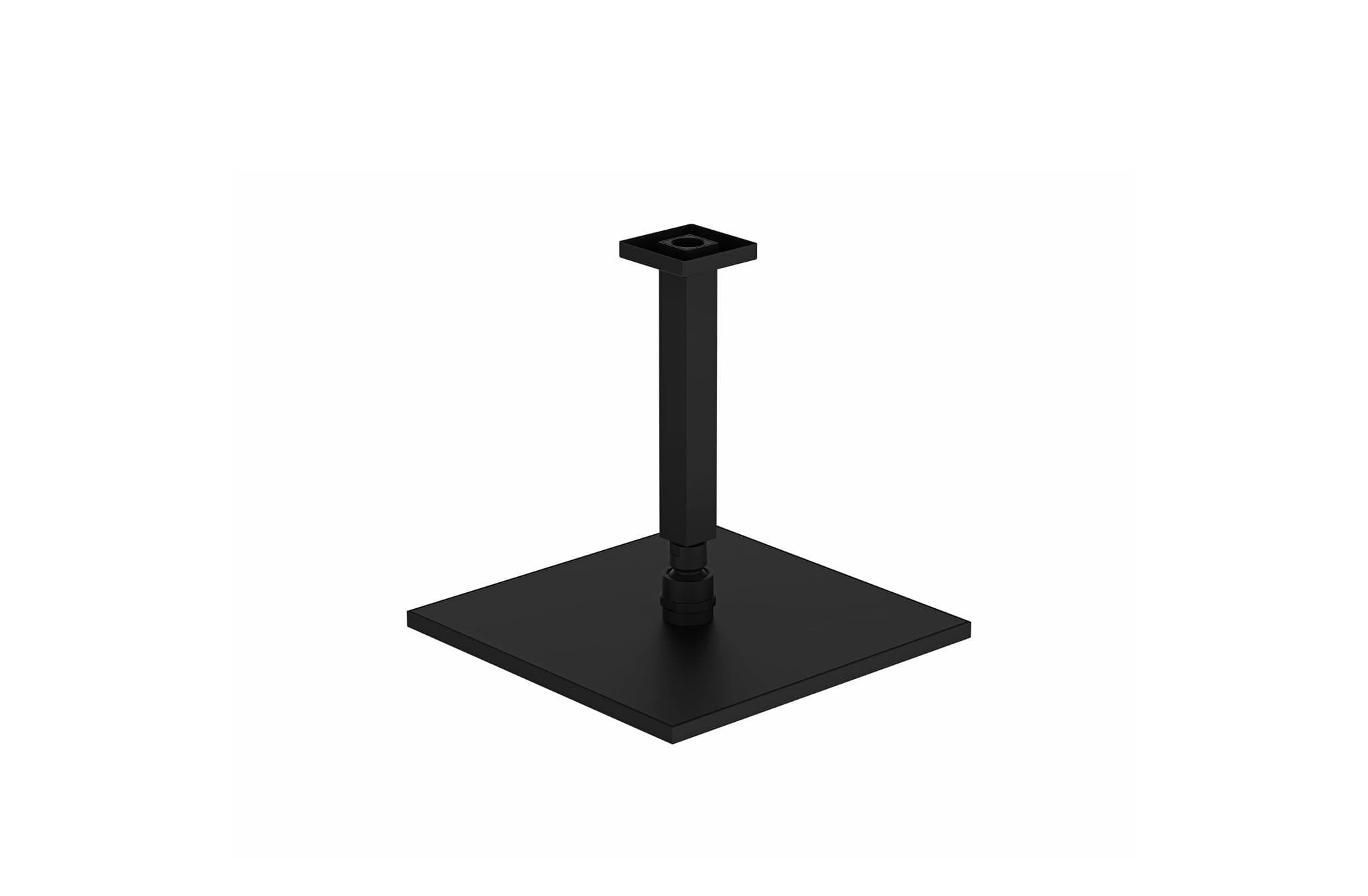 Aquatica Regadera Negro Matte Regadera D1601 10" Terentti