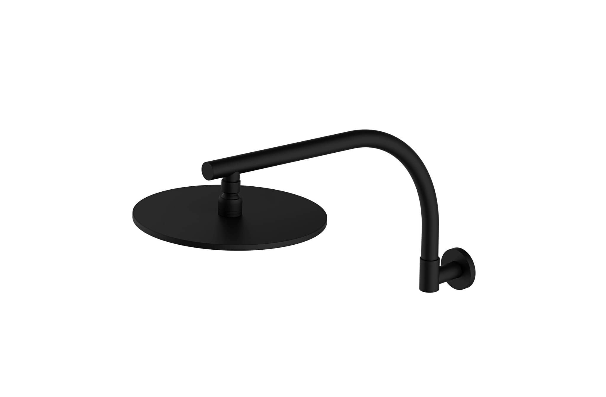 Aquatica Regadera Negro Matte Regadera D1701 8" Terentti