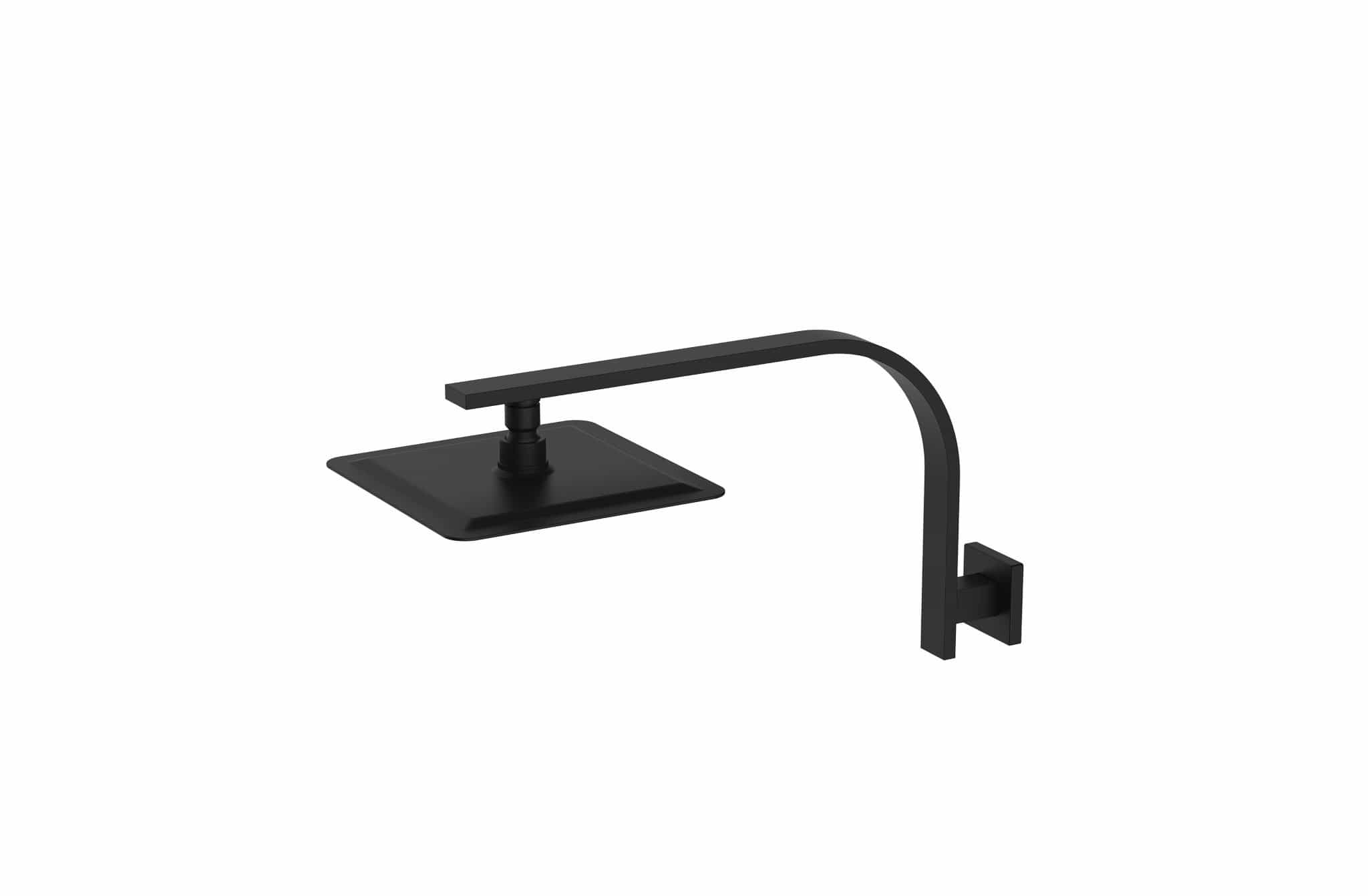 Aquatica Regadera Negro Matte Regadera D3001 12" Terentti