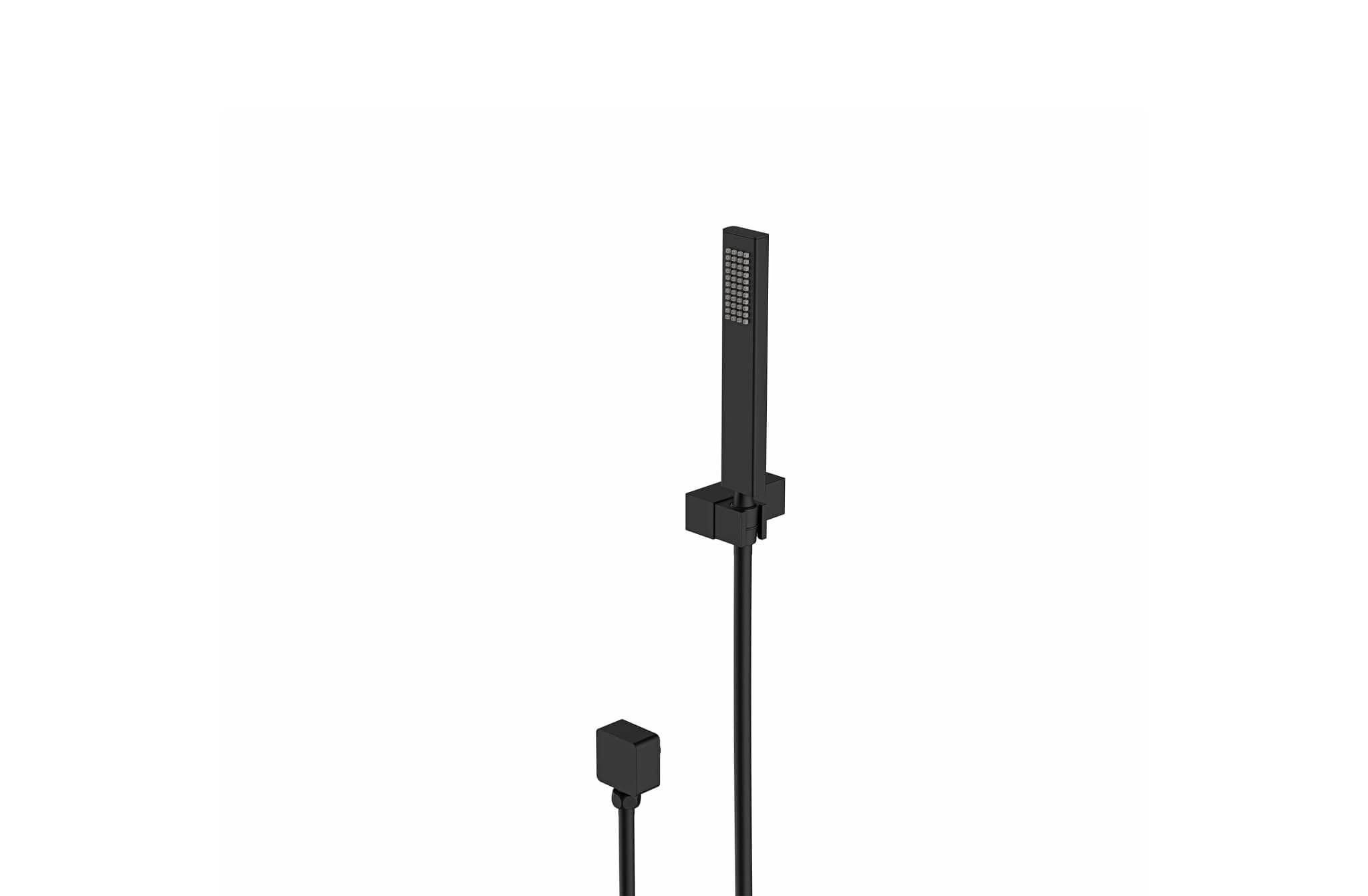 Aquatica Regadera Negro Matte Regadera de Mano S1002 Terentti