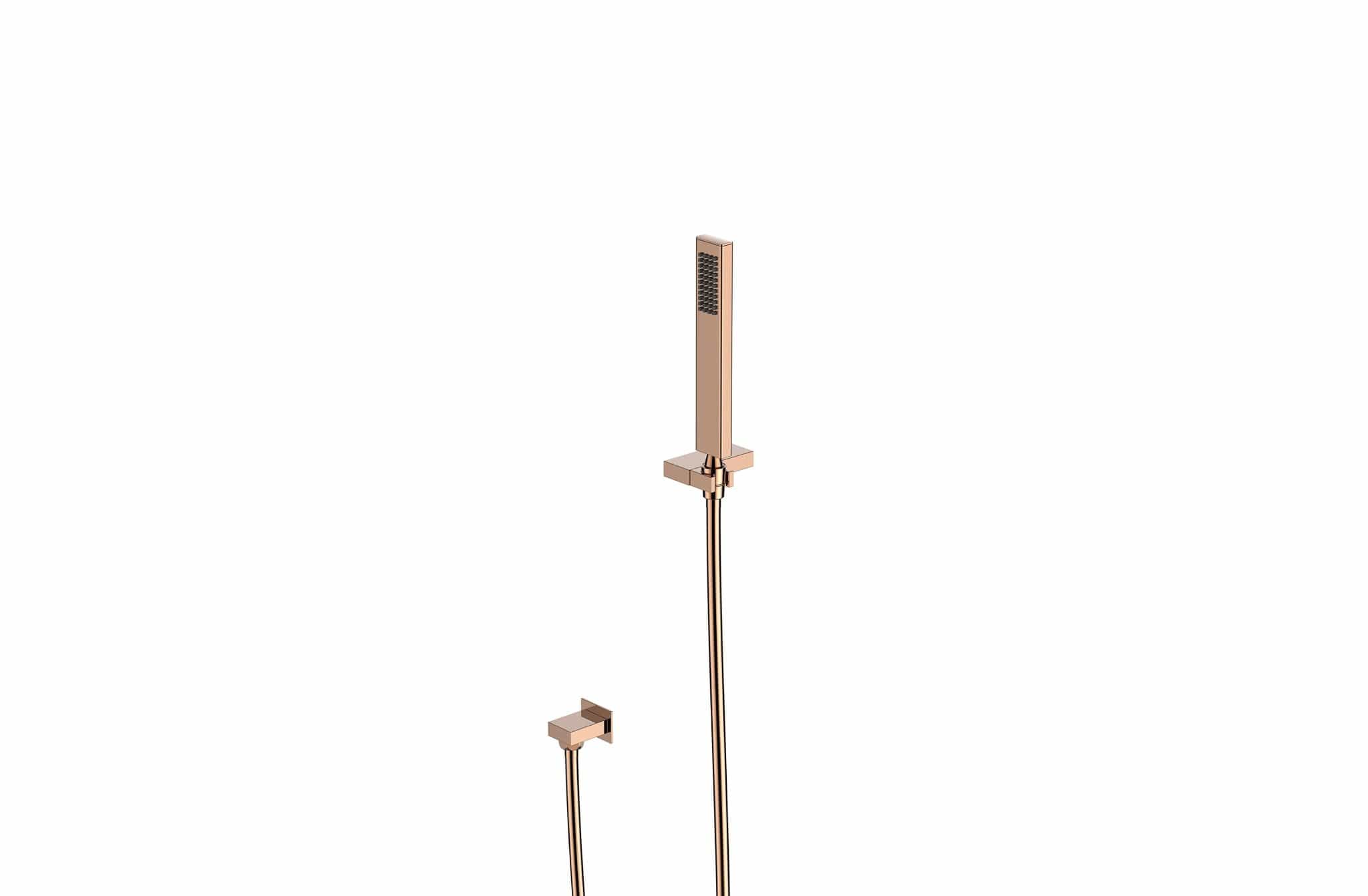Aquatica Regadera Oro Rosa Regadera de Mano S3101 Terentti