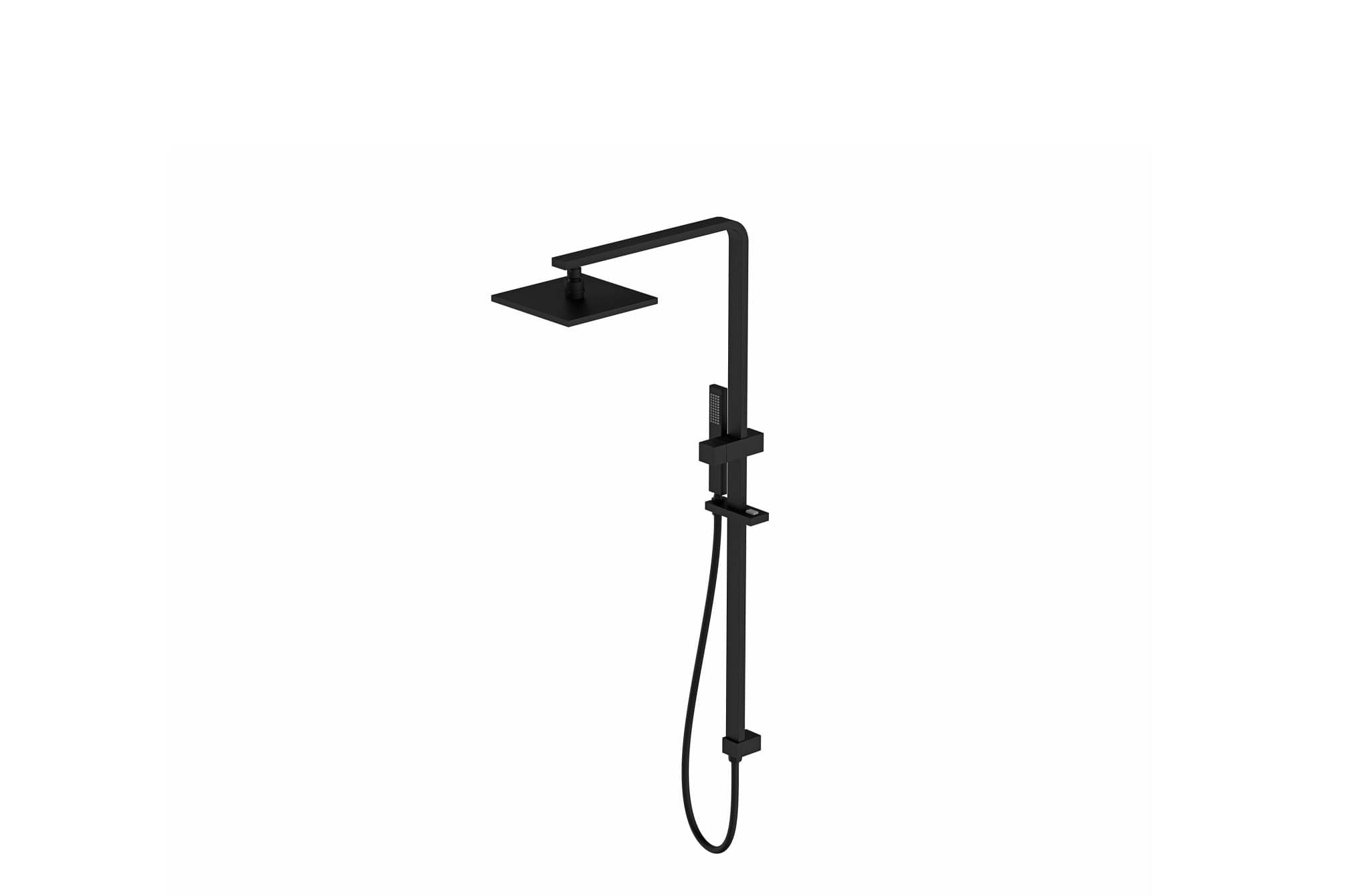 Aquatica Regadera Negro Matte Regadera Mixta 903 Terentti