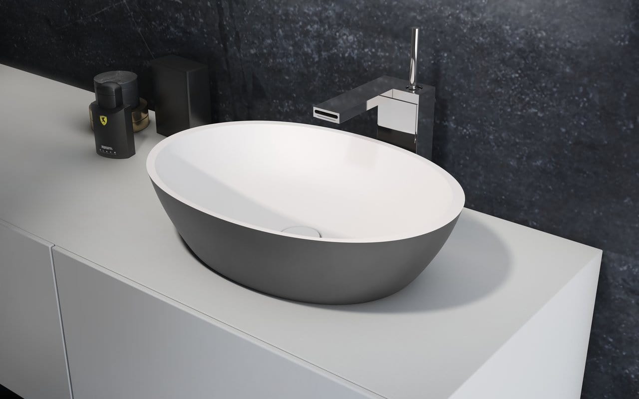 Aquatica Lavabo Sensuality - Gunmetal y Blanco Terentti
