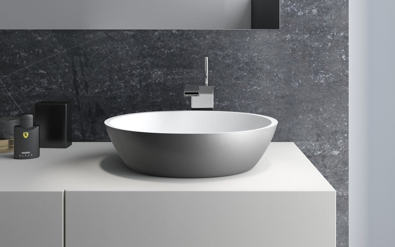 Aquatica Lavabo Sensuality - Gunmetal y Blanco Terentti