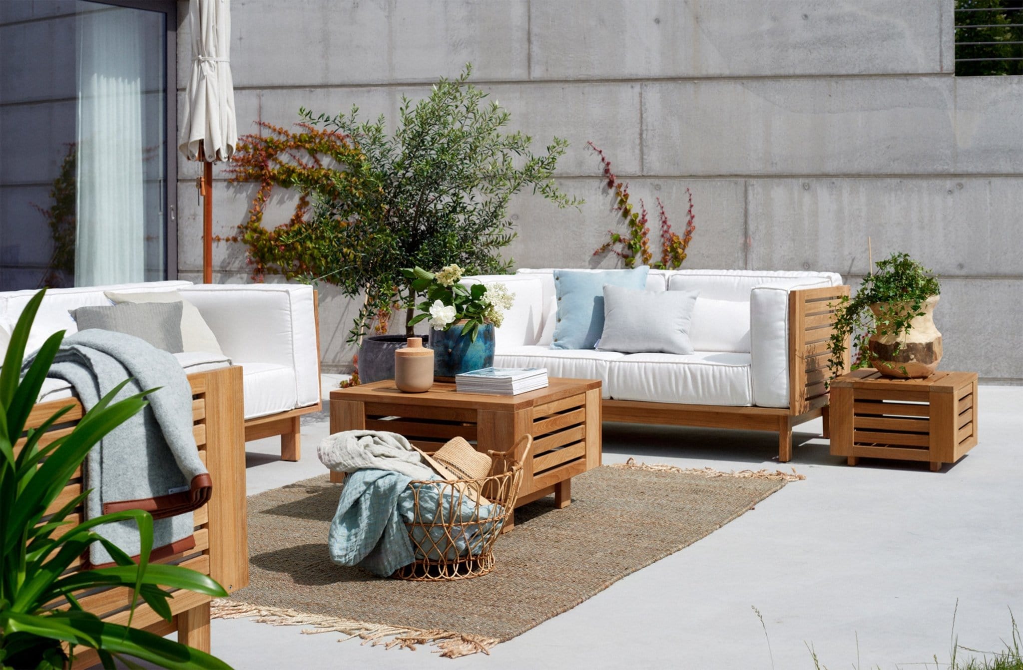 Skargaarden Sillones para Exterior Skanör Sillón de 2 plazas SKAN2-T Terentti