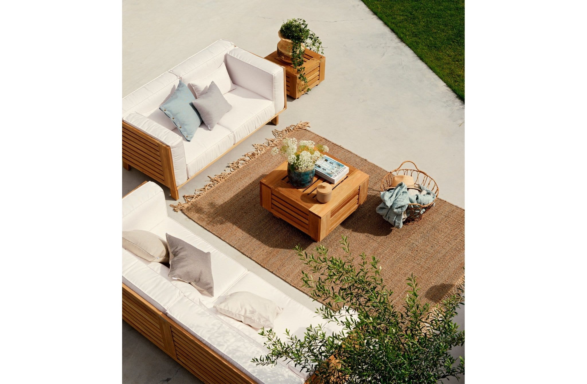 Skargaarden Sillones para Exterior Skanör Sillón de 2 plazas SKAN2-T Terentti