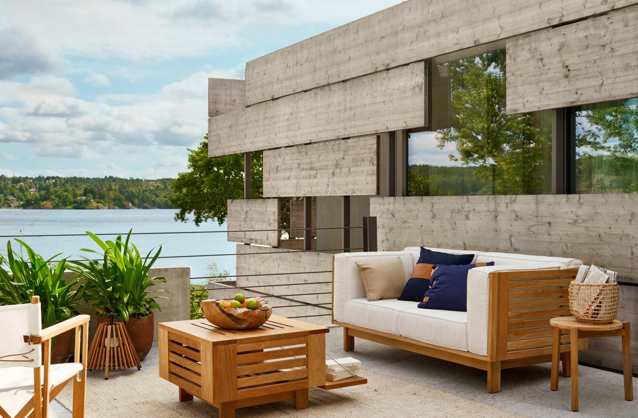 Skargaarden Sillones para Exterior Skanör Sillón de 2 plazas SKAN2-T Terentti