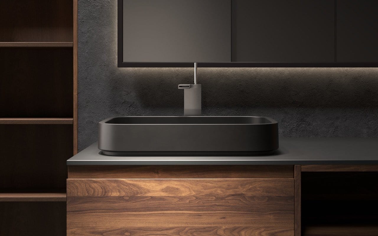 Aquatica Lavabo Solace-A Negro Terentti