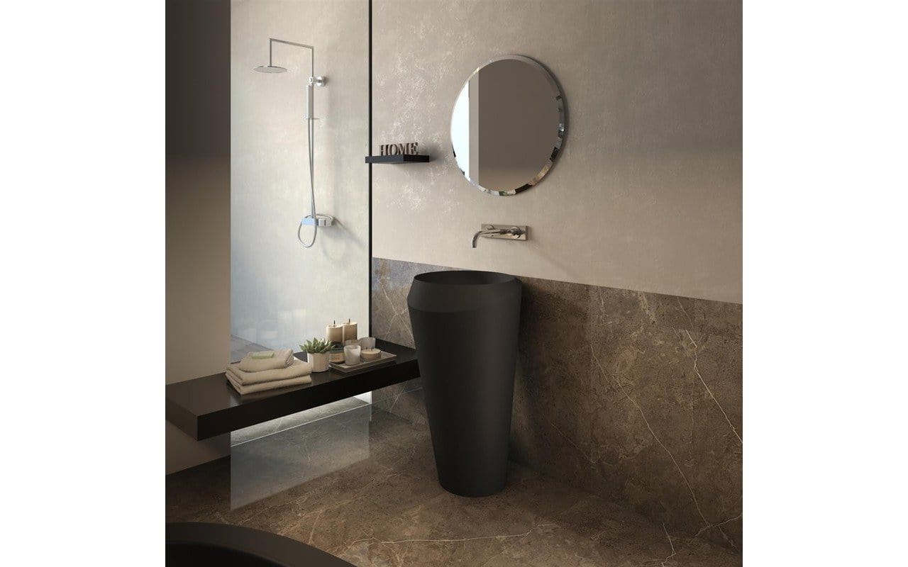 Aquatica Lavabo Solo Negro Terentti