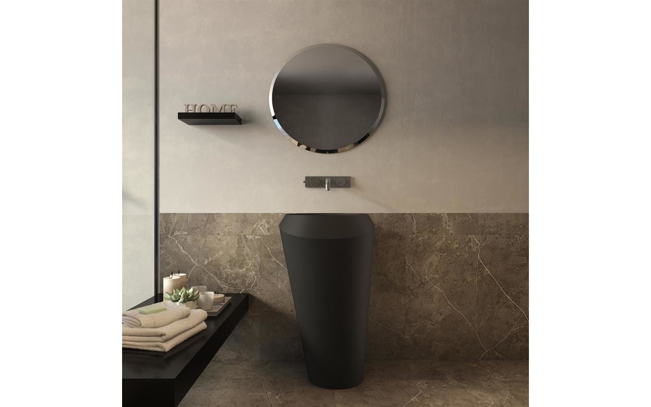 Aquatica Lavabo Solo Negro Terentti