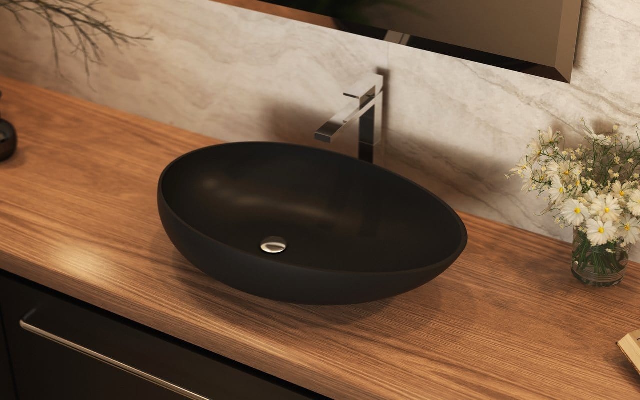 Aquatica Lavabo Spoon 2 BLACK Terentti